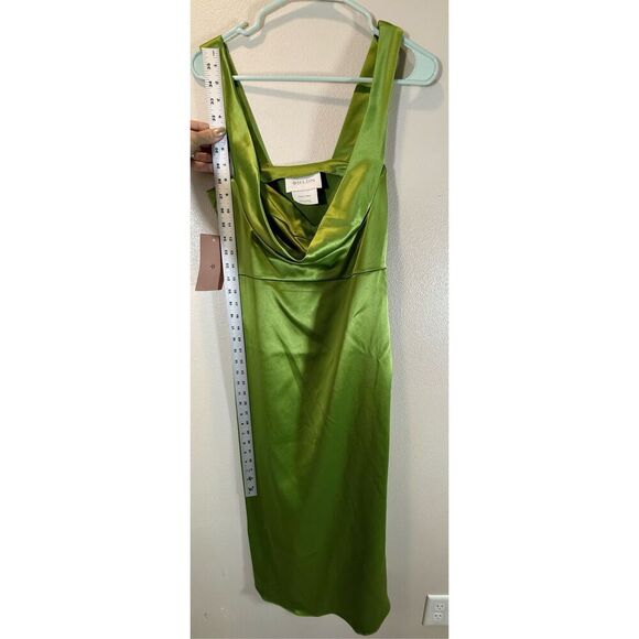 NWT BHLDN Leah Sleeveless Sweetheart Stretch, Satin Midi Dress Women's Small - Picture 8 of 13